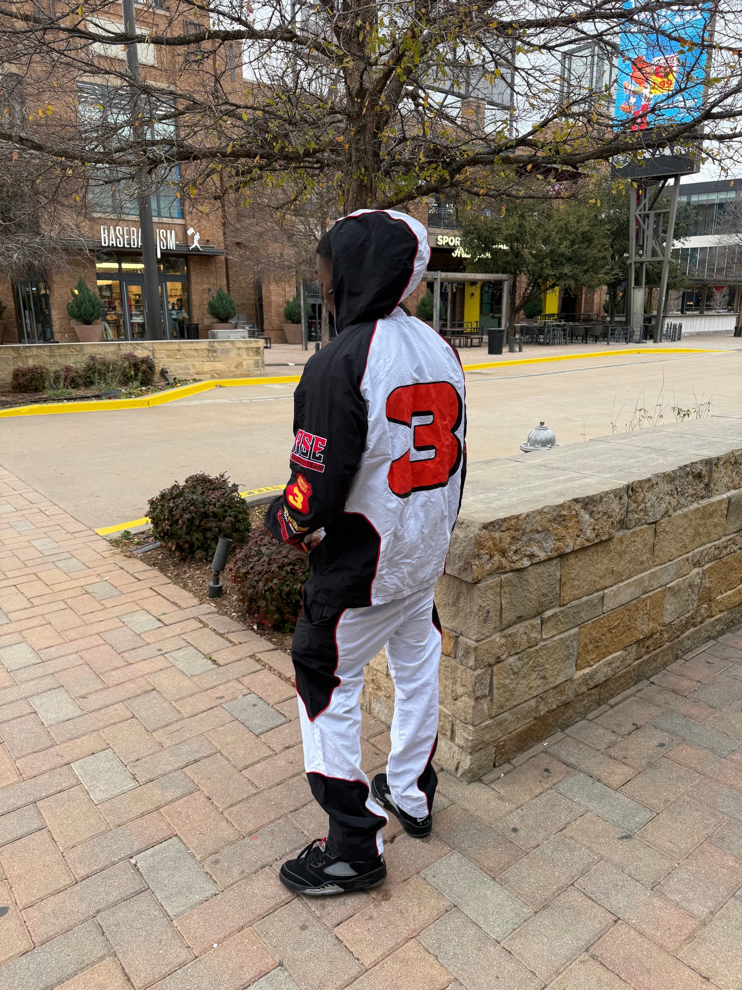 White Racer Born Poor Die Wealthy Tracksuit