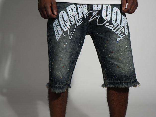 Blue BPDW Jorts