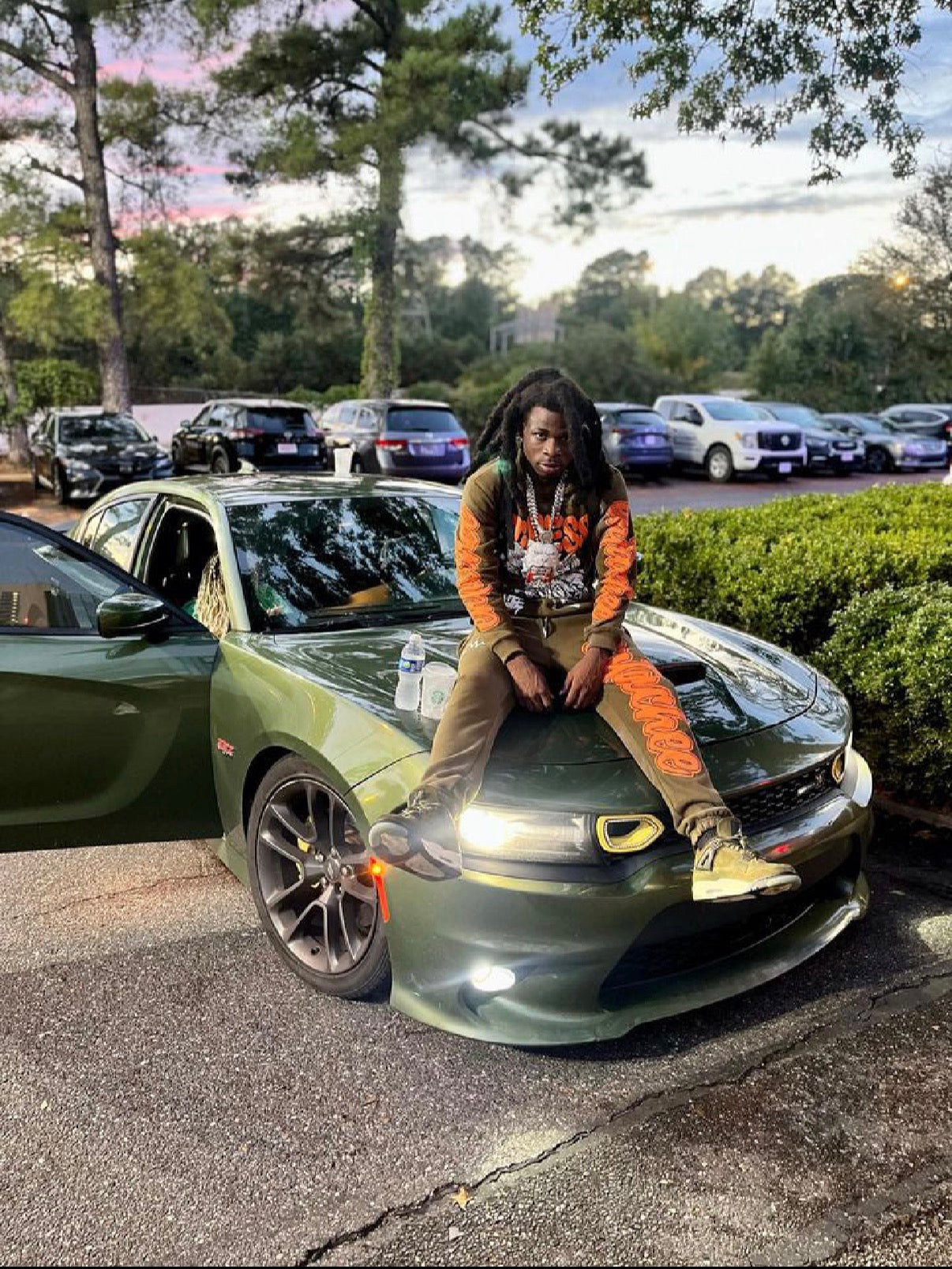 Olive Green Angel Hoodie