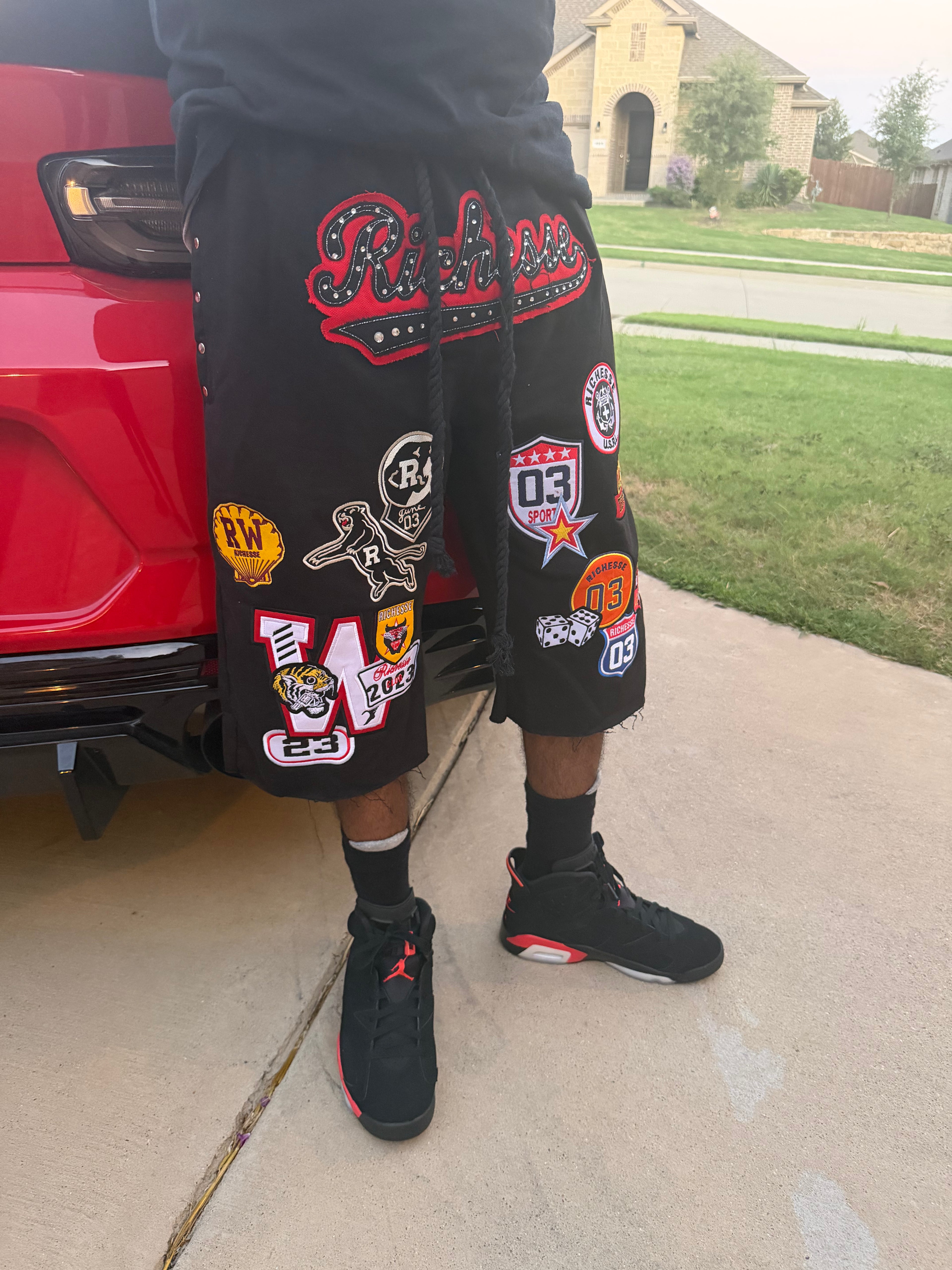 Patchwork shorts