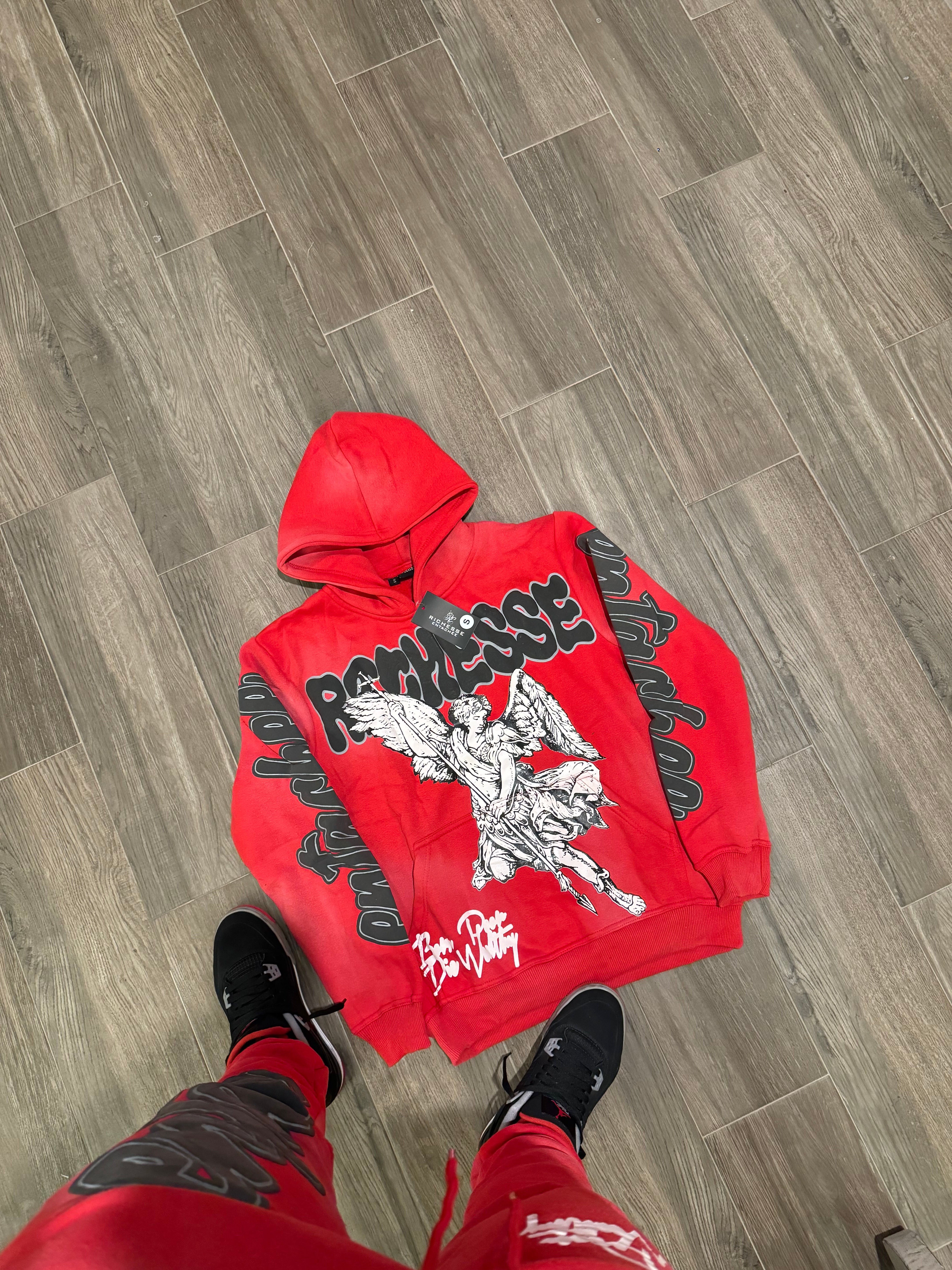 Red Sun faded Sweatsuit