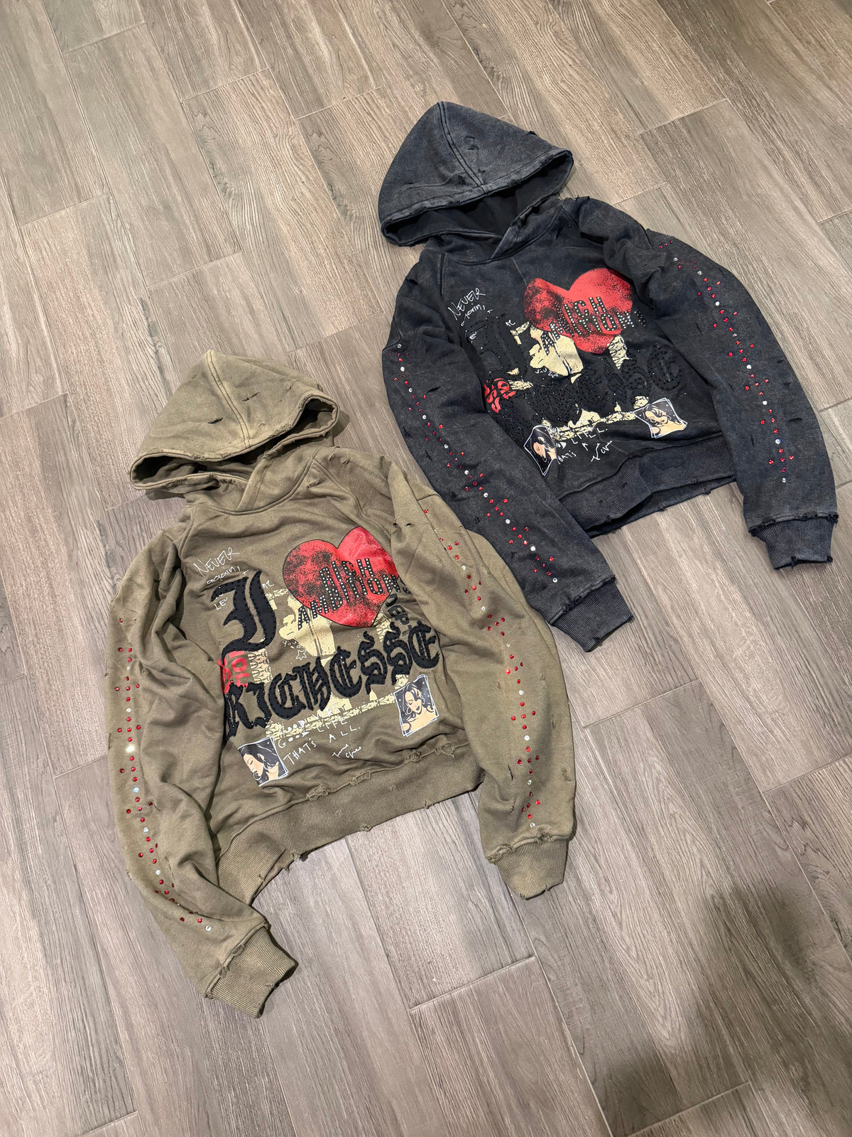 I ❤️ Richesse Hoodie Olive