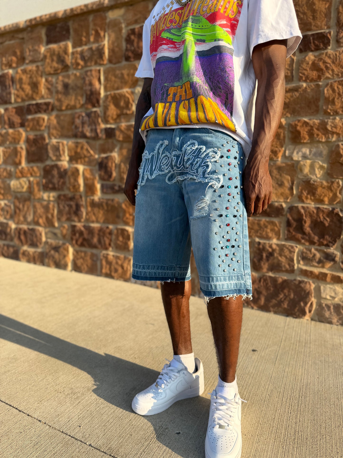 Blue Jean Diamond Wealth Shorts