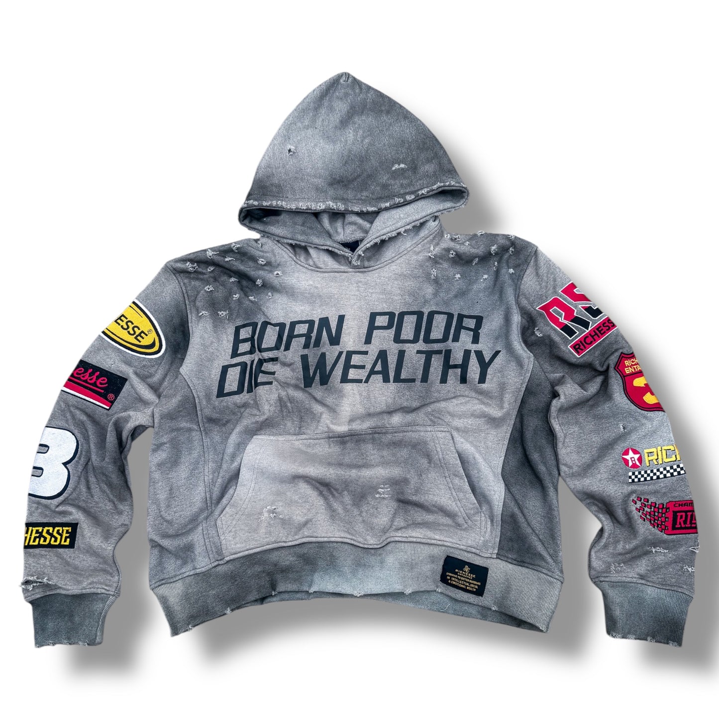 Grey Racer Hoodie
