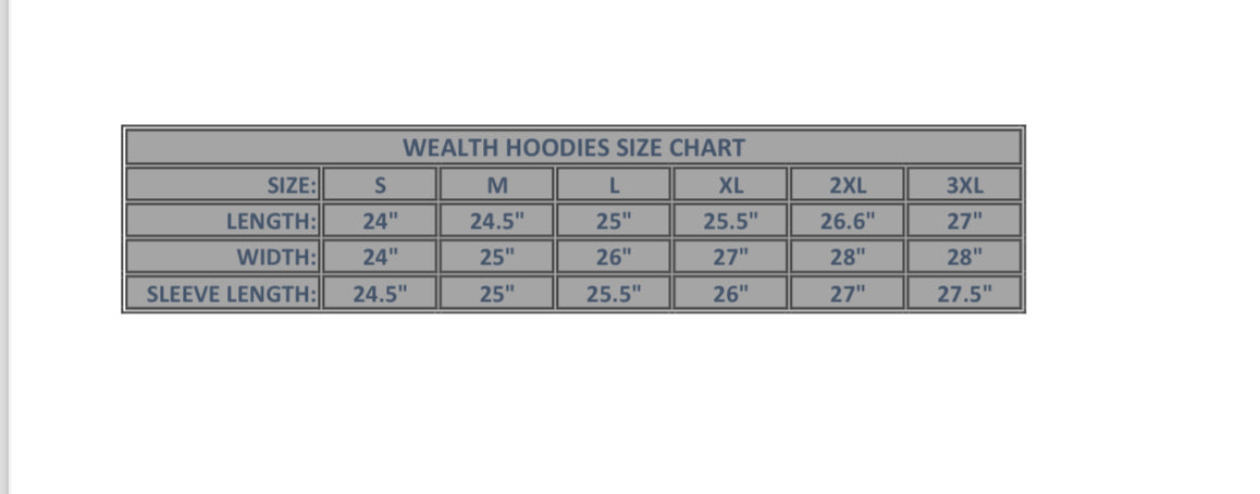 Black Wealth Gemstone Hoodie