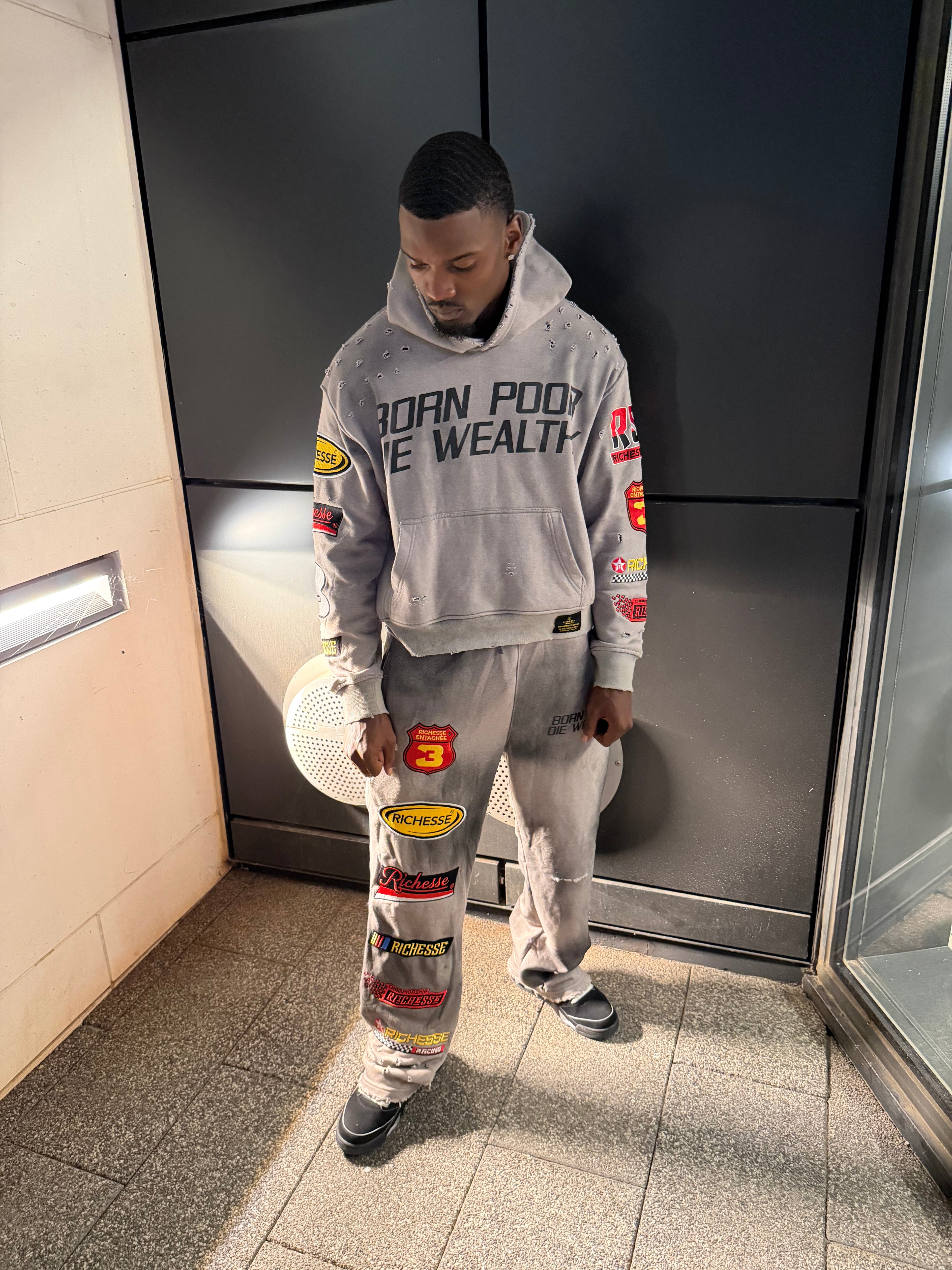 Grey Racer Sweats