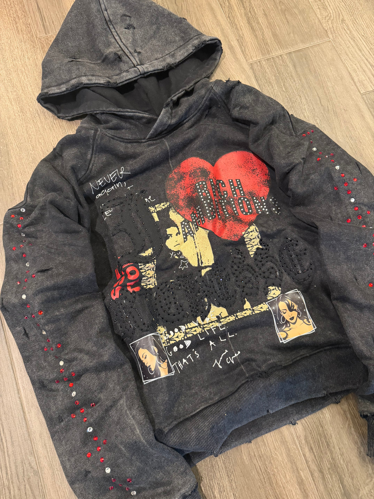 I ❤️ Richesse Hoodies Black