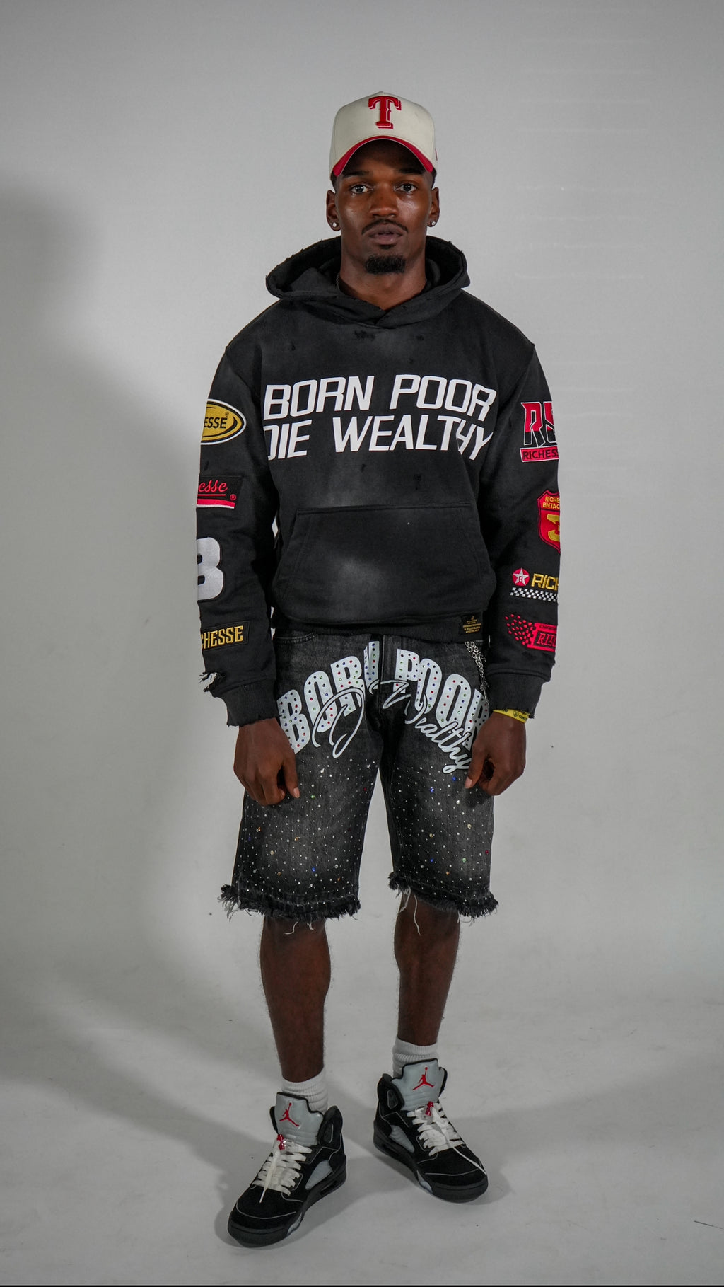 Black racer hoodie