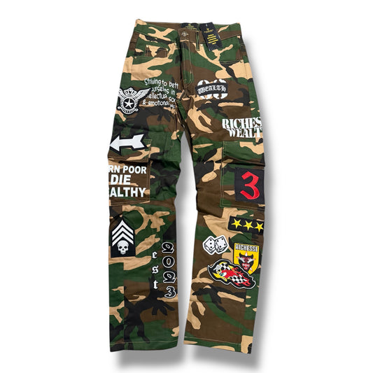 Camo Patch Work Jeans