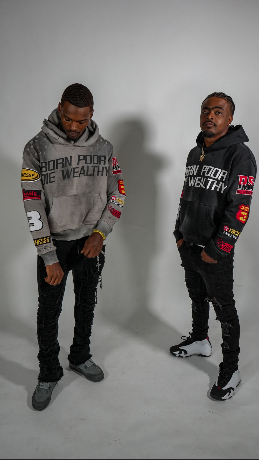 Grey Racer Hoodie