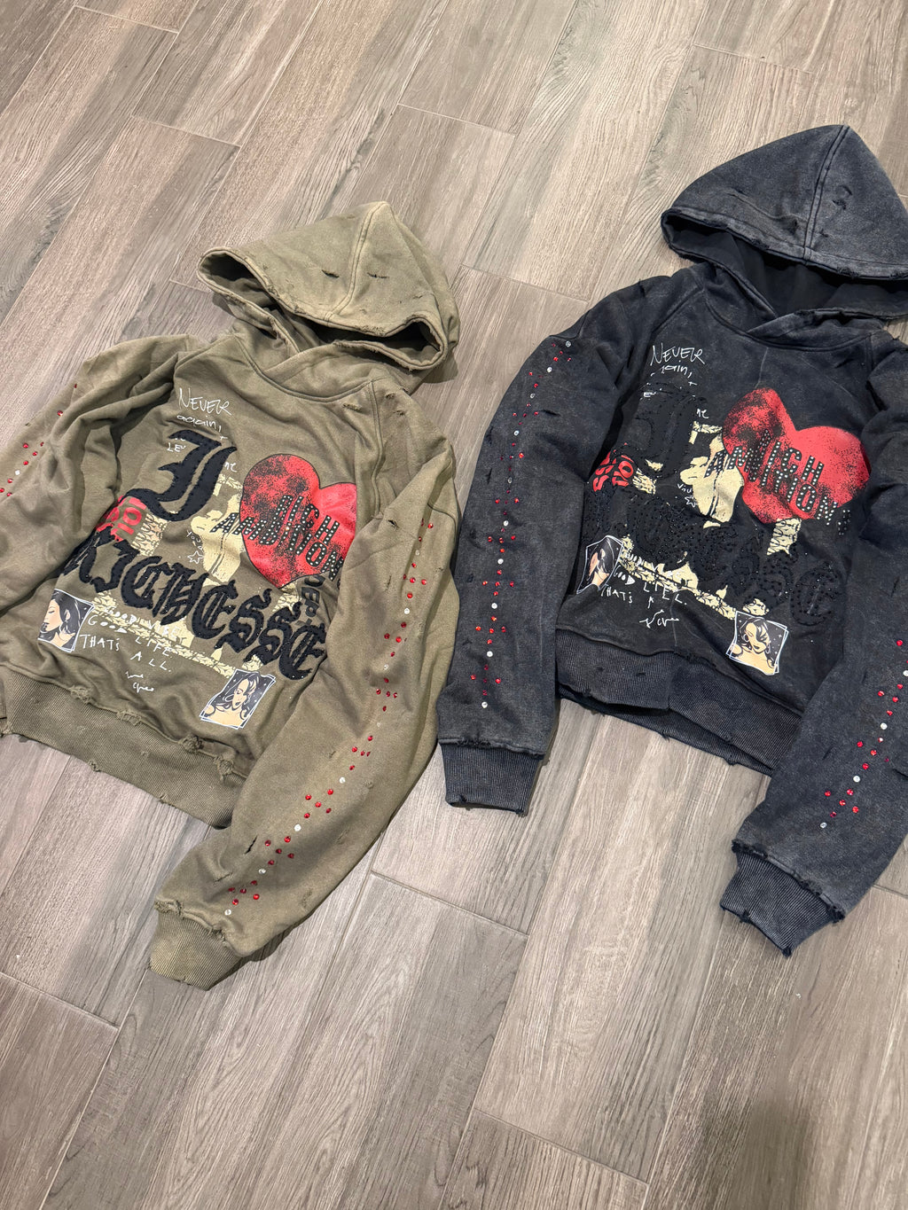 I ❤️ Richesse Hoodies Black