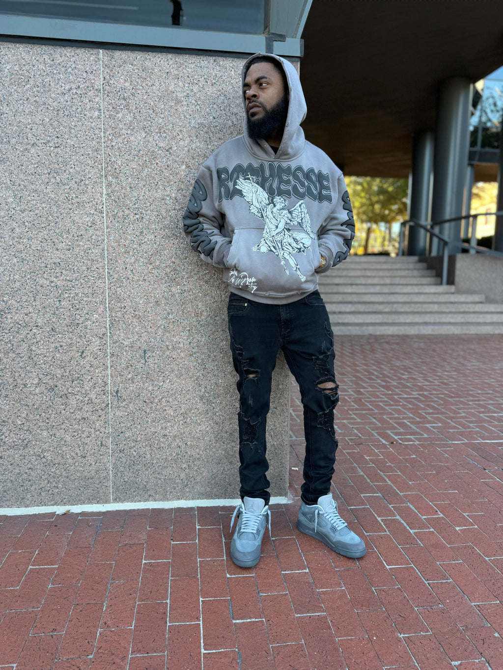 Angel ‘cool grey’ Hoodie