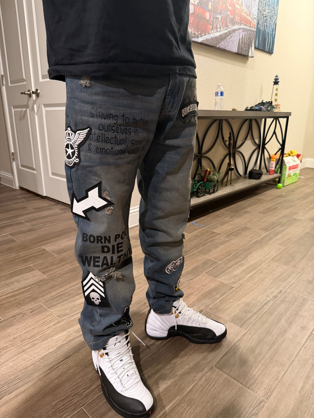 Blue Jean Patch Work Denim