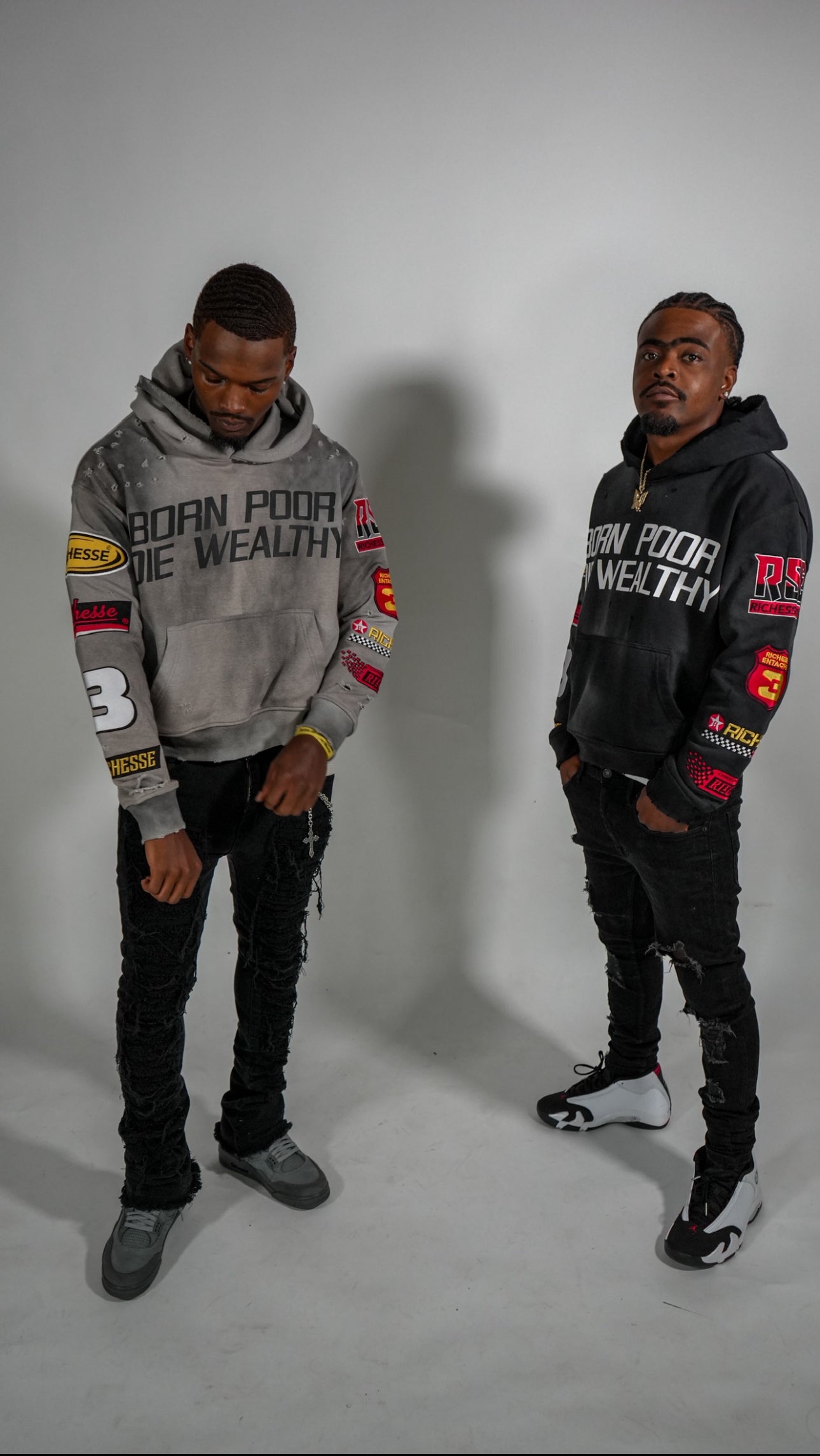 Black racer hoodie