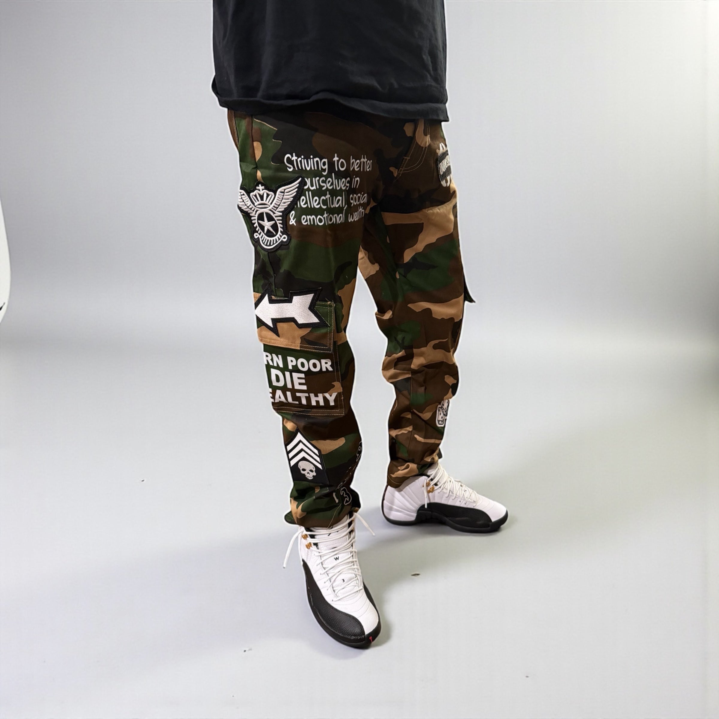 Camo Patch Work Jeans