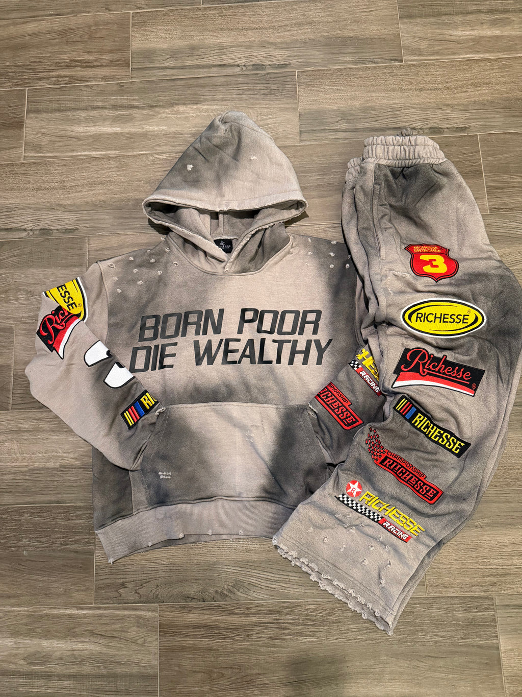 Grey Racer Sweats