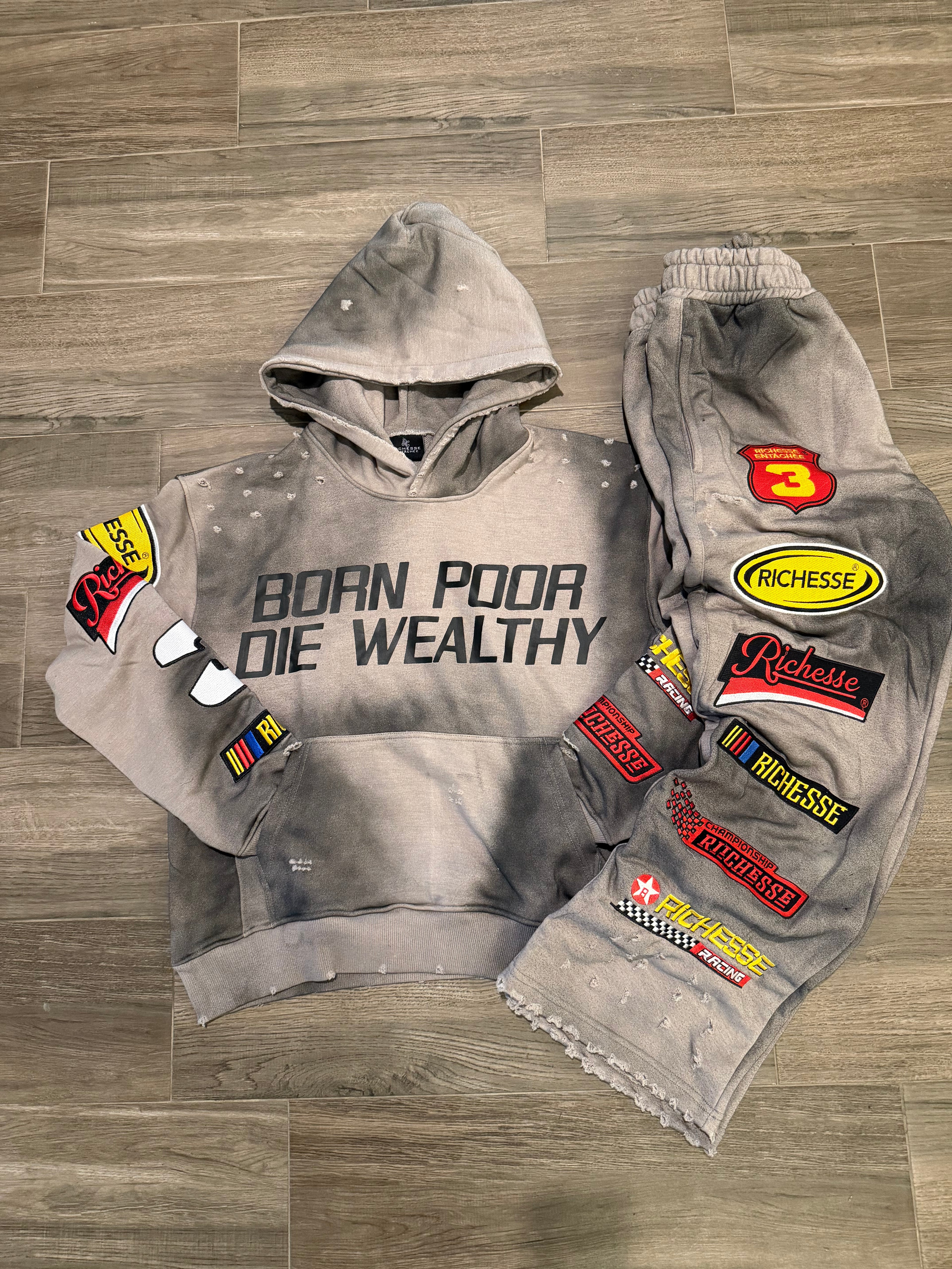 Grey Racer Sweats