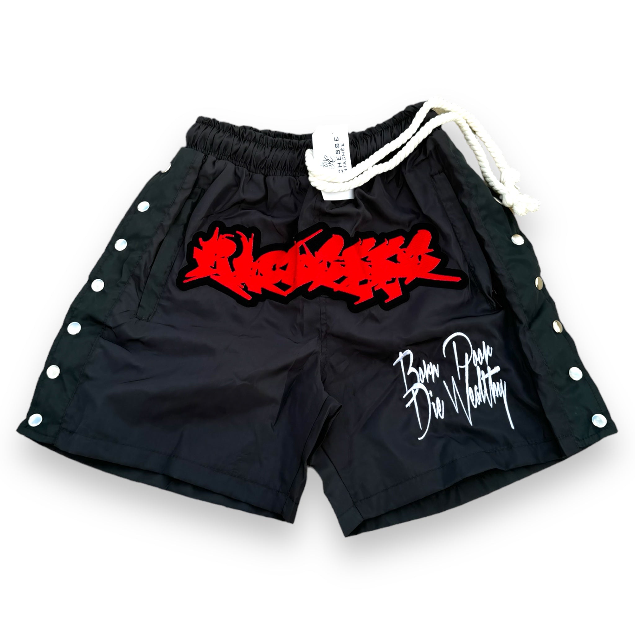 Charcoal Graffiti Logo Shorts