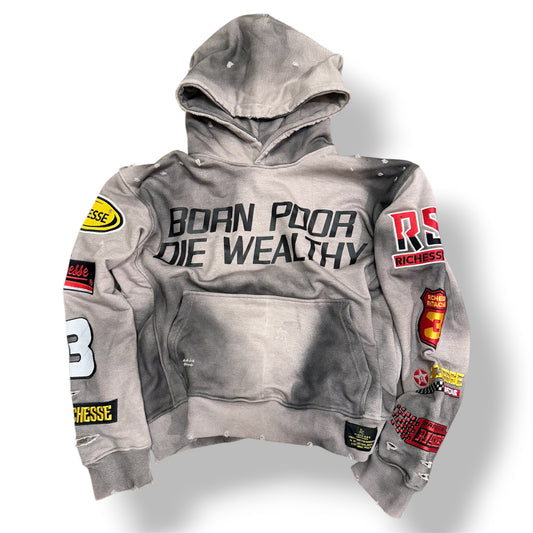 Grey Racer Hoodie