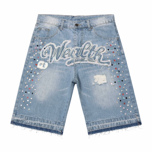 Blue Jean Diamond Wealth Shorts