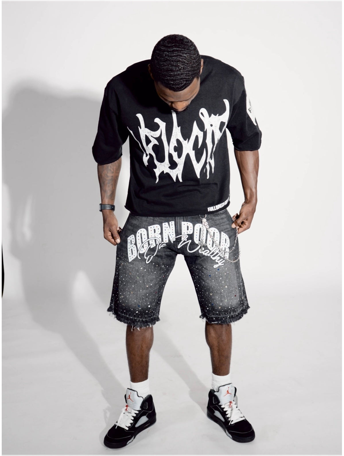 Ash Black BPDW Jorts